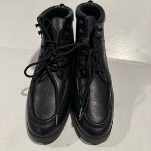 Danexx Black Leather Boots Size 9 M